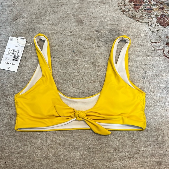 NWT Halara Knot Front Plunge Bikini Top Size Small - Picture 3 of 4